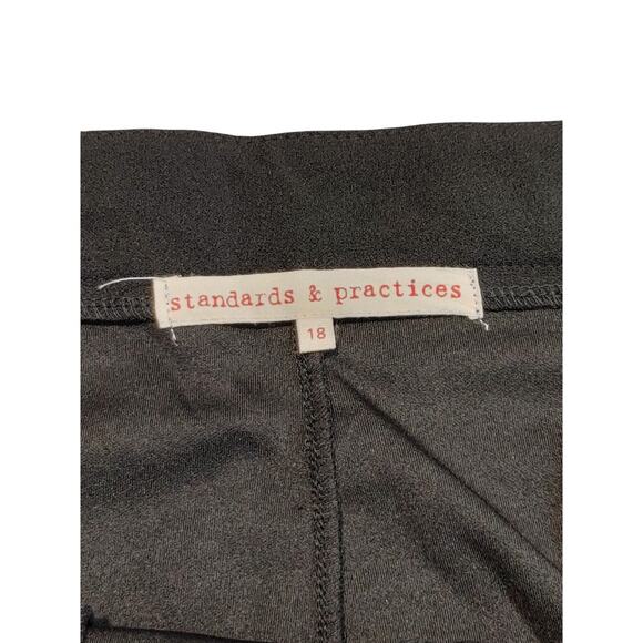 Standards and Practices High Waist Split Hem Trouser Dress Pants Womens Plus 18 - Picture 4 of 8